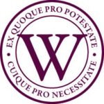 Logo with a large W centered, encircled by Latin text Ex Quoque Pro Potestate Cuique Pro Necessitate on a circular border.