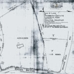 A 1945 site plan of the property for Gropius House.