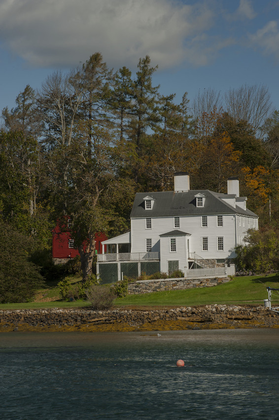 View of Sayward-Wheeler house from river