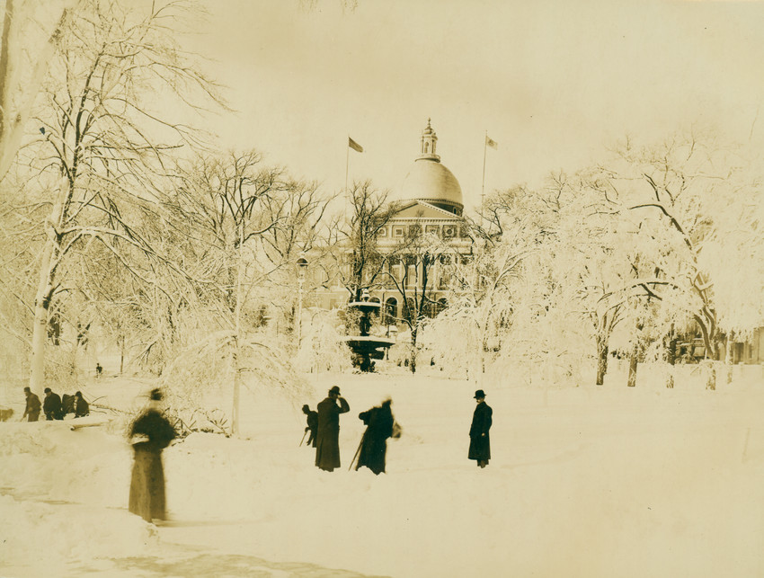 Boston Common under a blanket of snow