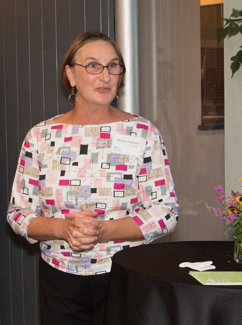 Site manager Wendy Hubbard