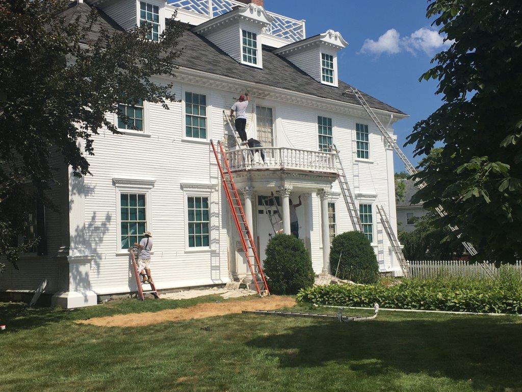 Exterior of Langdon House after painting project in 2020