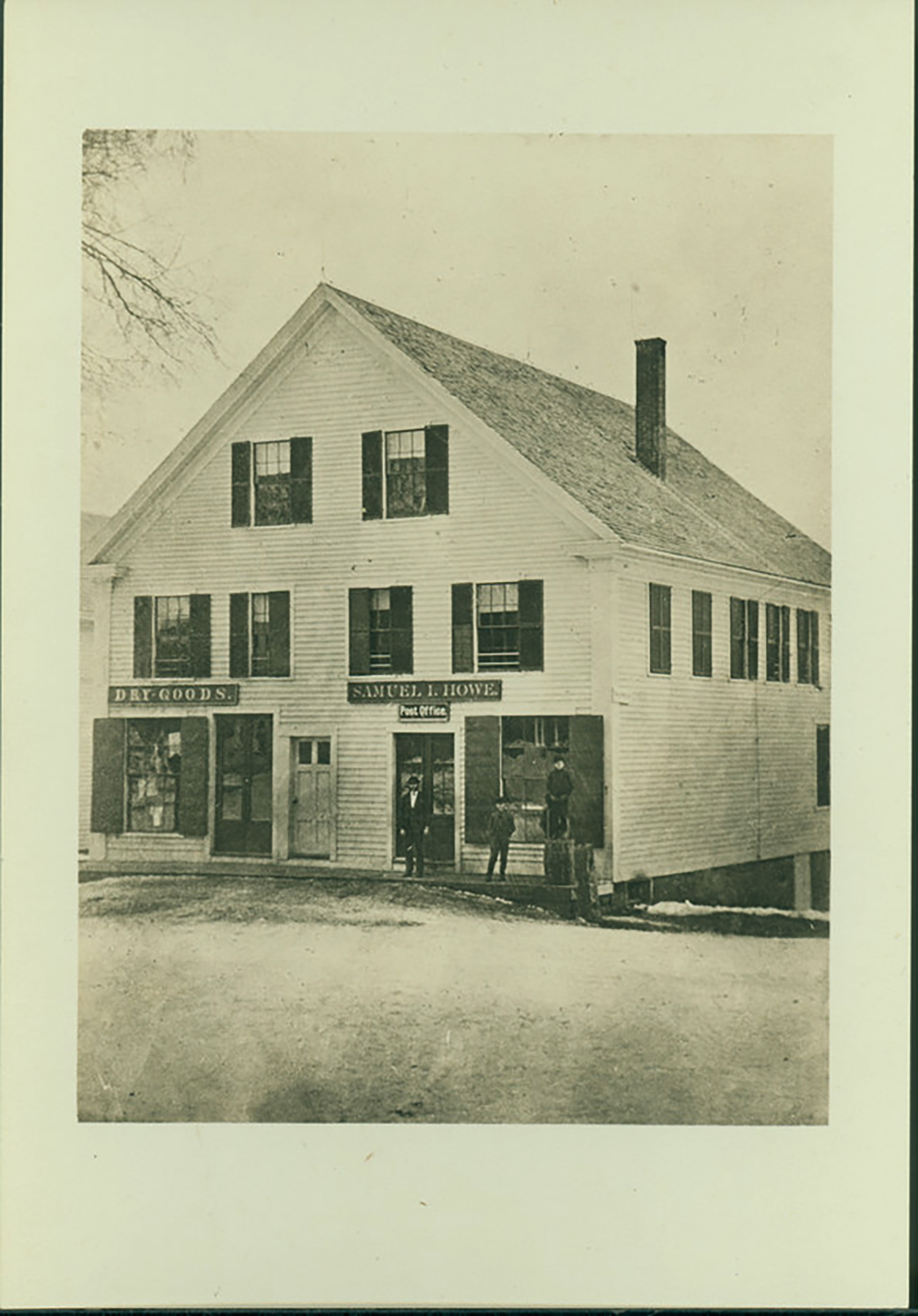 Howe's store in Shrewsbury showing post office