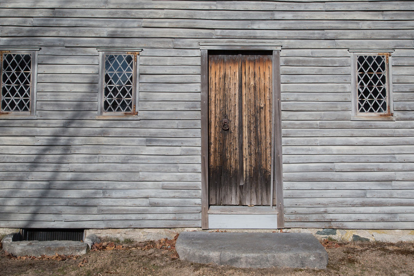 Entrance to Clemence-Irons House, Johnston, R.I.