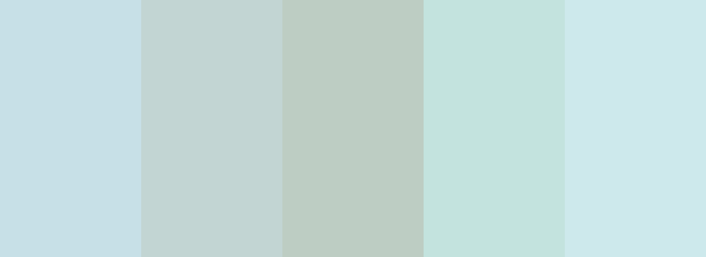 Five columns of varying shades of blue.