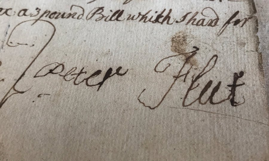 Excerpt from Peter Fleet's will