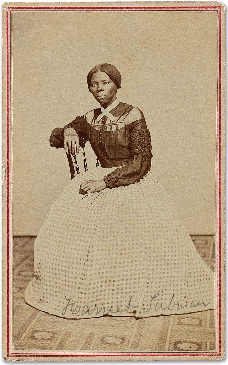 Portrait of young Black woman - Harriet Tubman. Seated.