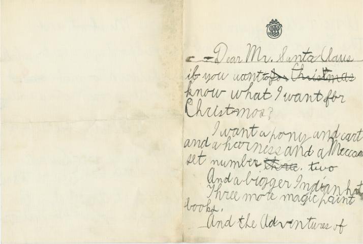 Dear Mr. Santa Claus
