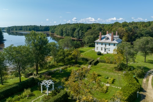 An aerial view of Hamilton House.