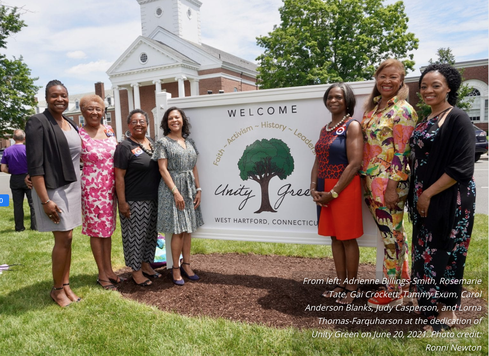 West Hartford’s Town Green Rededicated as ‘Unity Green’