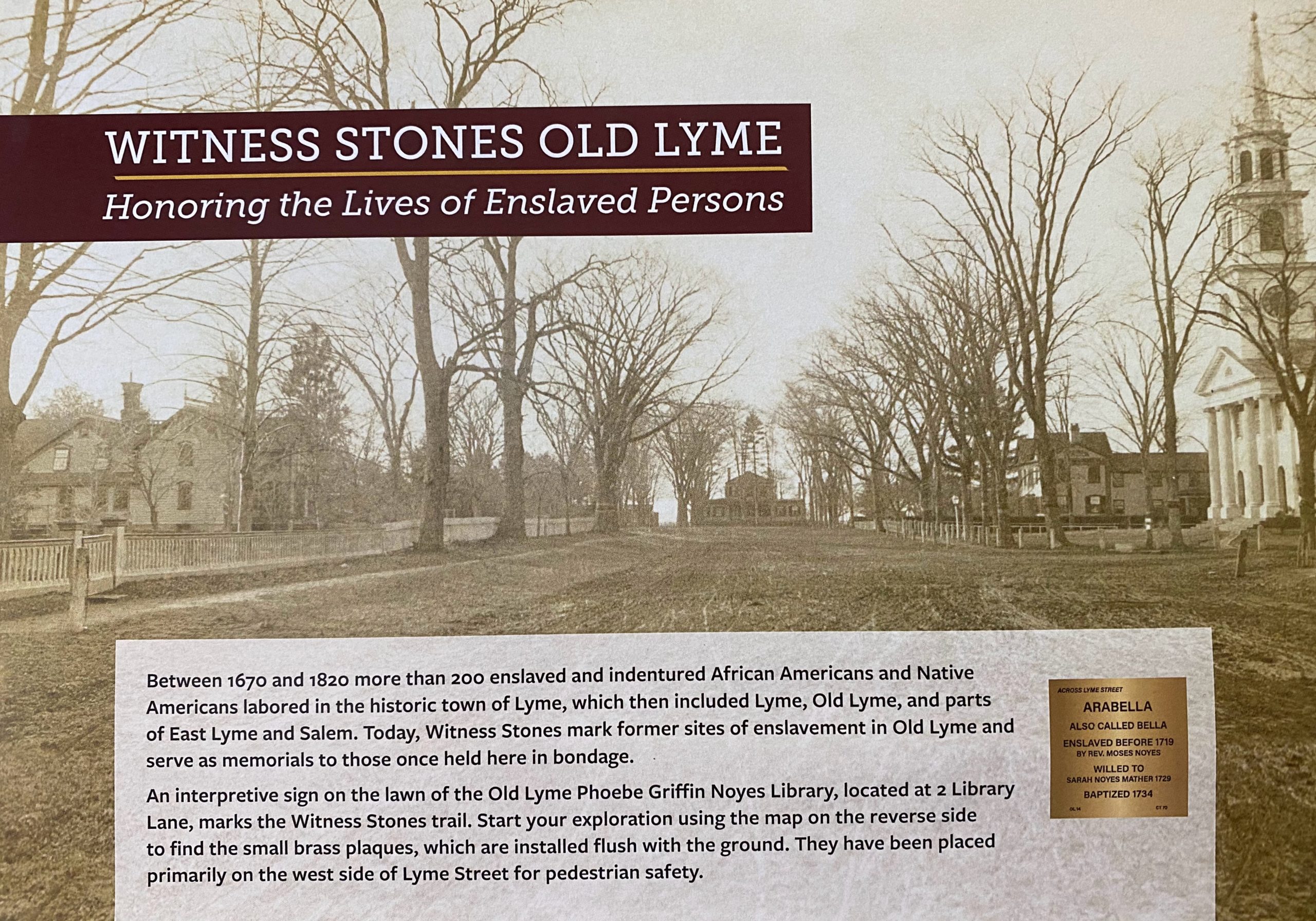 Witness Stones Old Lyme 2022 Map