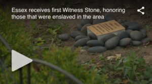 Stone surrounded by rocks in Essex commemorates enslaved individuals with the first Witness Stone installed.