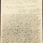 Historical handwritten document of a letter for emancipation of a servant named Candace, dated January 1793.
