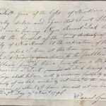 Historical document from 1796 outlining a legal agreement for the emancipation of an enslaved person named Dick.