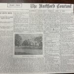Hartford Courant newspaper, April 14, 1903, featuring Old Graves House article, historic home in Guilford, Connecticut.
