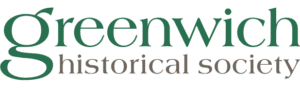 Greenwich Historical Society logo: elegant green text design representing historical heritage and culture.