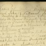 Old baptism record with handwritten names and dates from 1741, showcasing historical genealogy entries.