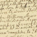 Handwritten 18th-century baptism records from a historical church register.