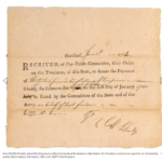 Historic 1782 payment document for Revolutionary War soldier, with signatures and handwritten notes.