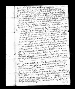 Old handwritten document with cursive script and historical writing style, dated May 8, 1793.