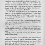 Page from a book about Israel Putnam's voyage, describing a near accident and journey challenges.