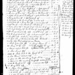 Handwritten 18th-century inventory list with livestock, goods, and prices detailed, showcasing historical trade practices.