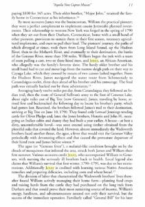 Page featuring historical text about the Wadsworth brothers' journey to western New York in 1790, detailing their challenges.