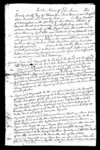 Handwritten historical document from November 1723, featuring a last will and testament with detailed bequests.