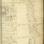 Handwritten church record from 1730s-1740s, listing member names and dates of admission to full communion.