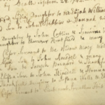 Historical church register page with handwritten baptism and birth entries from 1741.