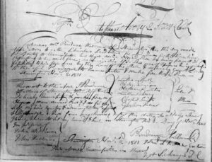Historic handwritten document with signatures and legal text from the early 1800s, detailing an emancipation.