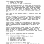 Historical genealogical records of the Freeman family detailing lineage and important life events.