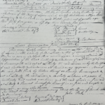 Handwritten document detailing Lewis's emancipation from John Peck, December 1804. Historical legal text.