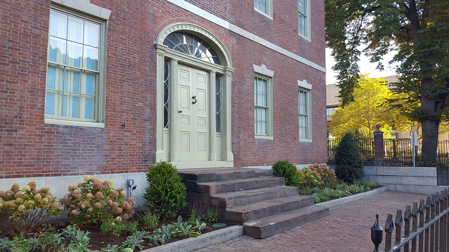 Terrace garden at Otis House